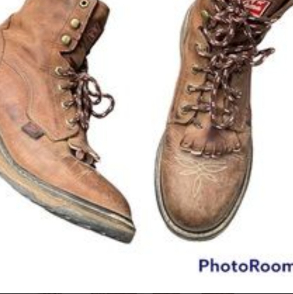 Tony lamas lace up boots